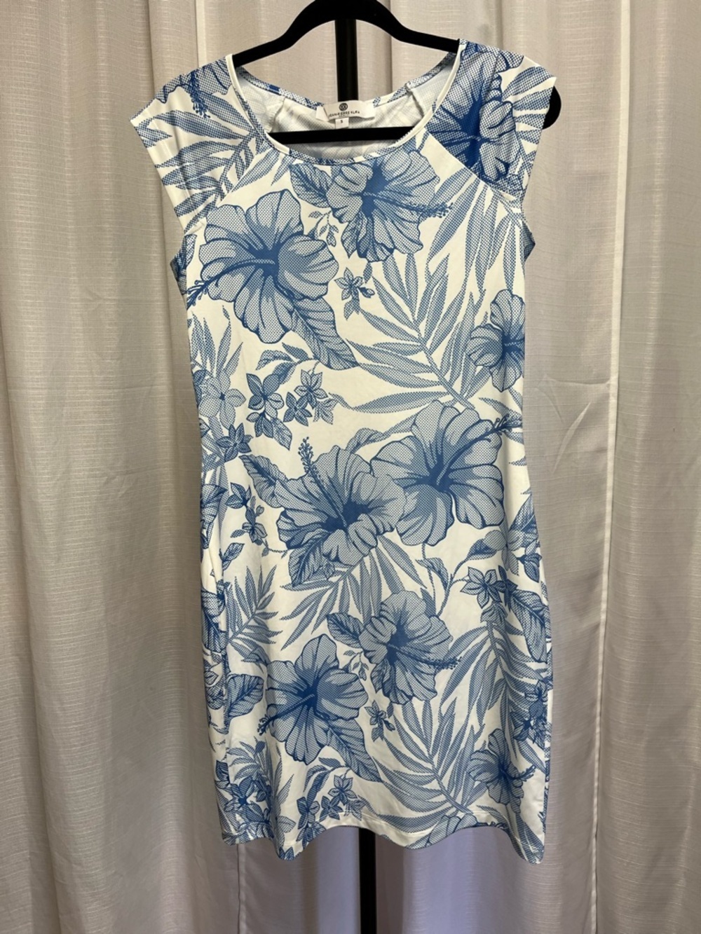 Jean-Pierre Klifa blue and white floral dress | size small